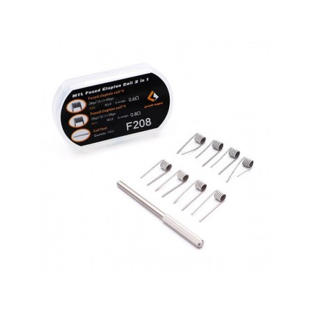 Résistances MTL Fused Clapton Coil 2 in 1 F208
