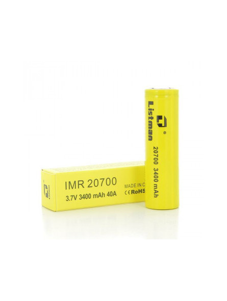 Accu 40A 20700 3400MAH LISTMAN