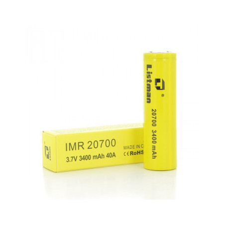 Accu 40A 20700 3400MAH LISTMAN